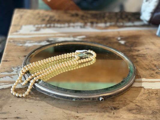 Leather Backed Travel Mirror