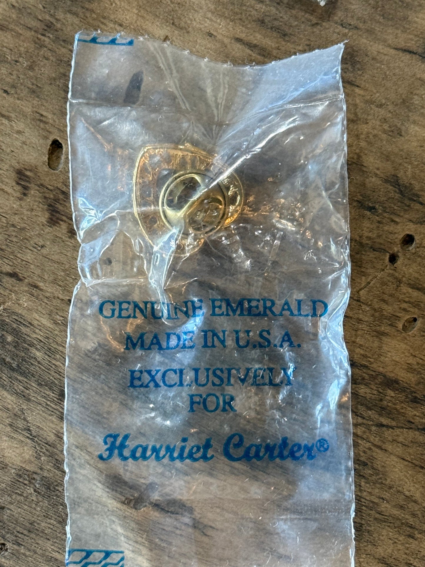 Harriet Carter Emerald Heart Pin