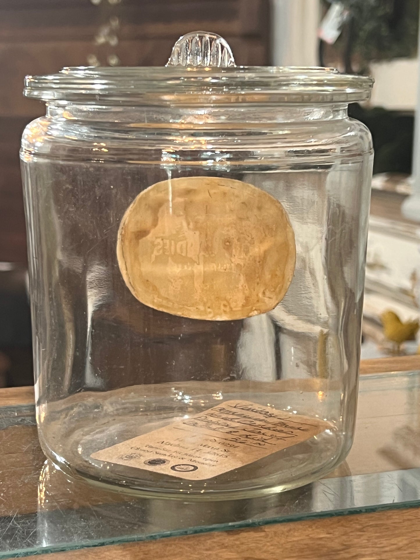 Antique Dewars American Mix Hard Candies Display Jar