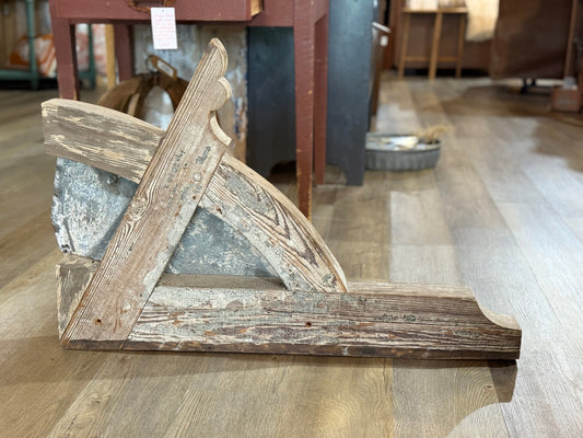 Pair of Chippy Corbels with Metal