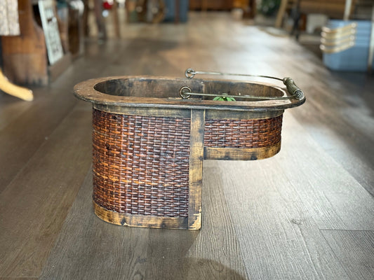 Woven & Wicker Step Basket