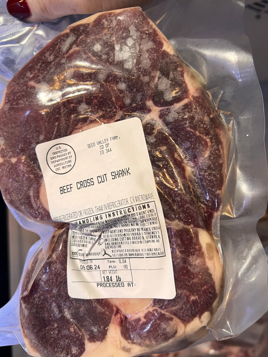 FL Grass Fed Grass Finished Cross Cut Shank