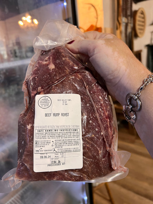 FL Grass Fed Grass Finished Rump Roast