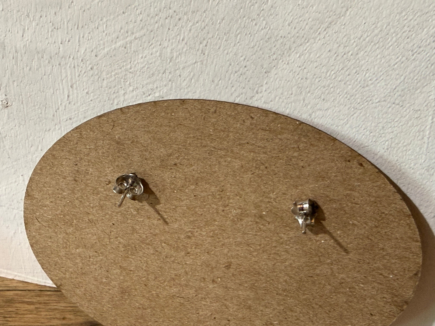Dainty Green Circle Earrings