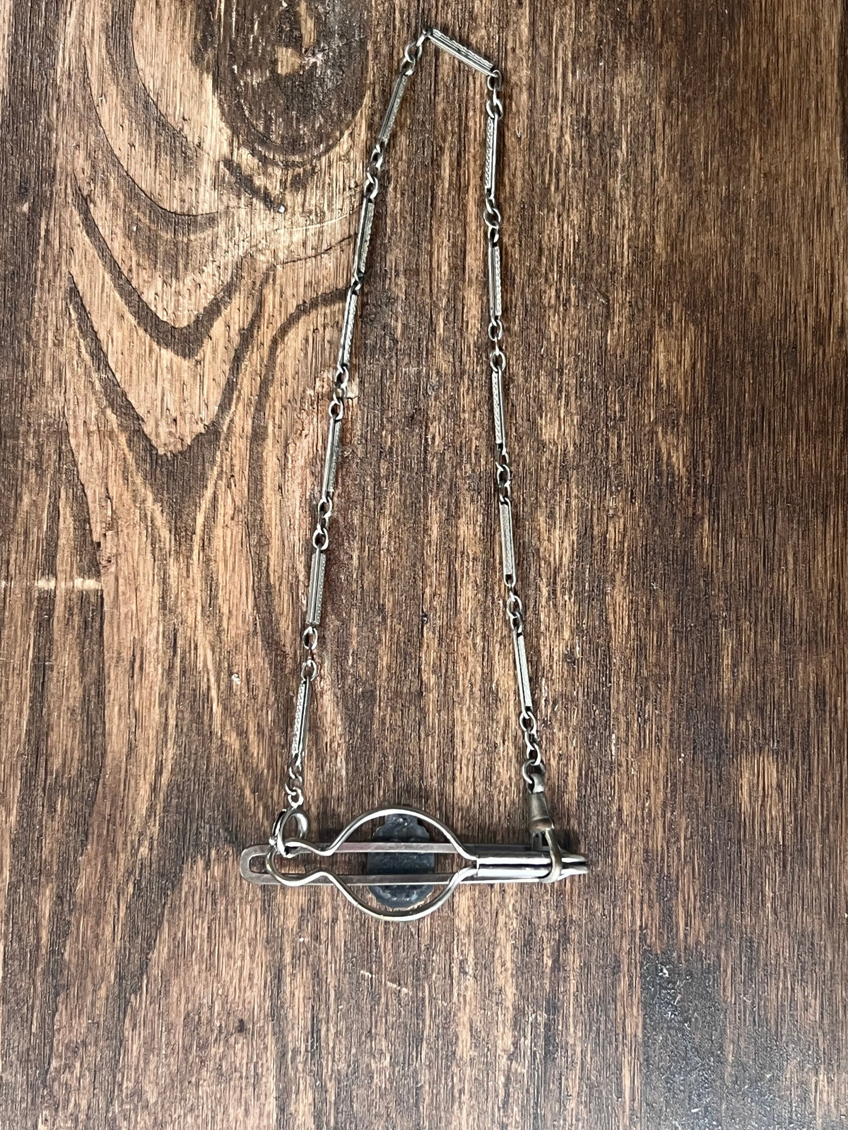 Vintage Catholic Miraculous Medal Tie Clip with Security Chain The Mustard Seed Collection, The Seed