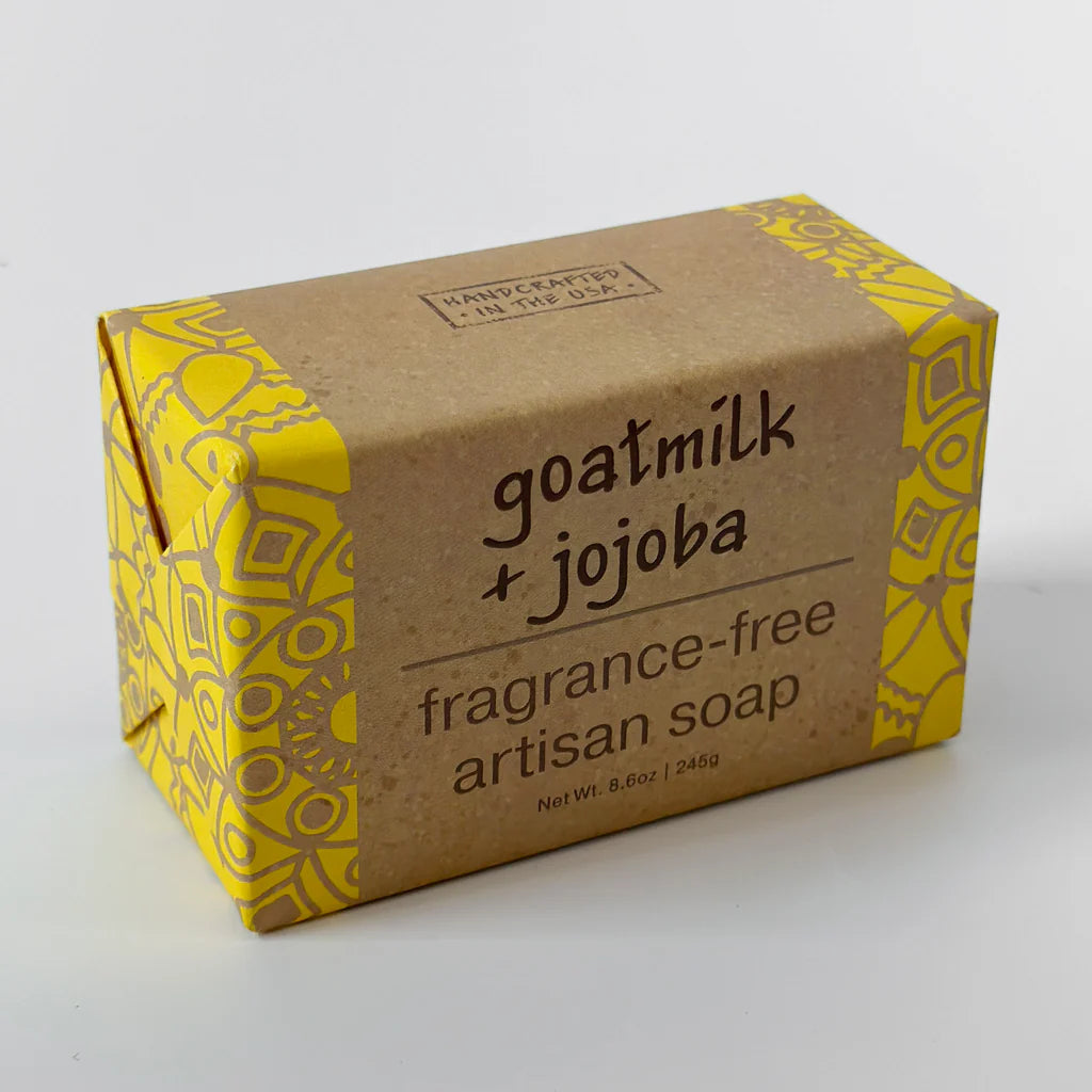 8.6 oz Essential Oil Wrapped Soap Block - Goatmilk + Jojoba