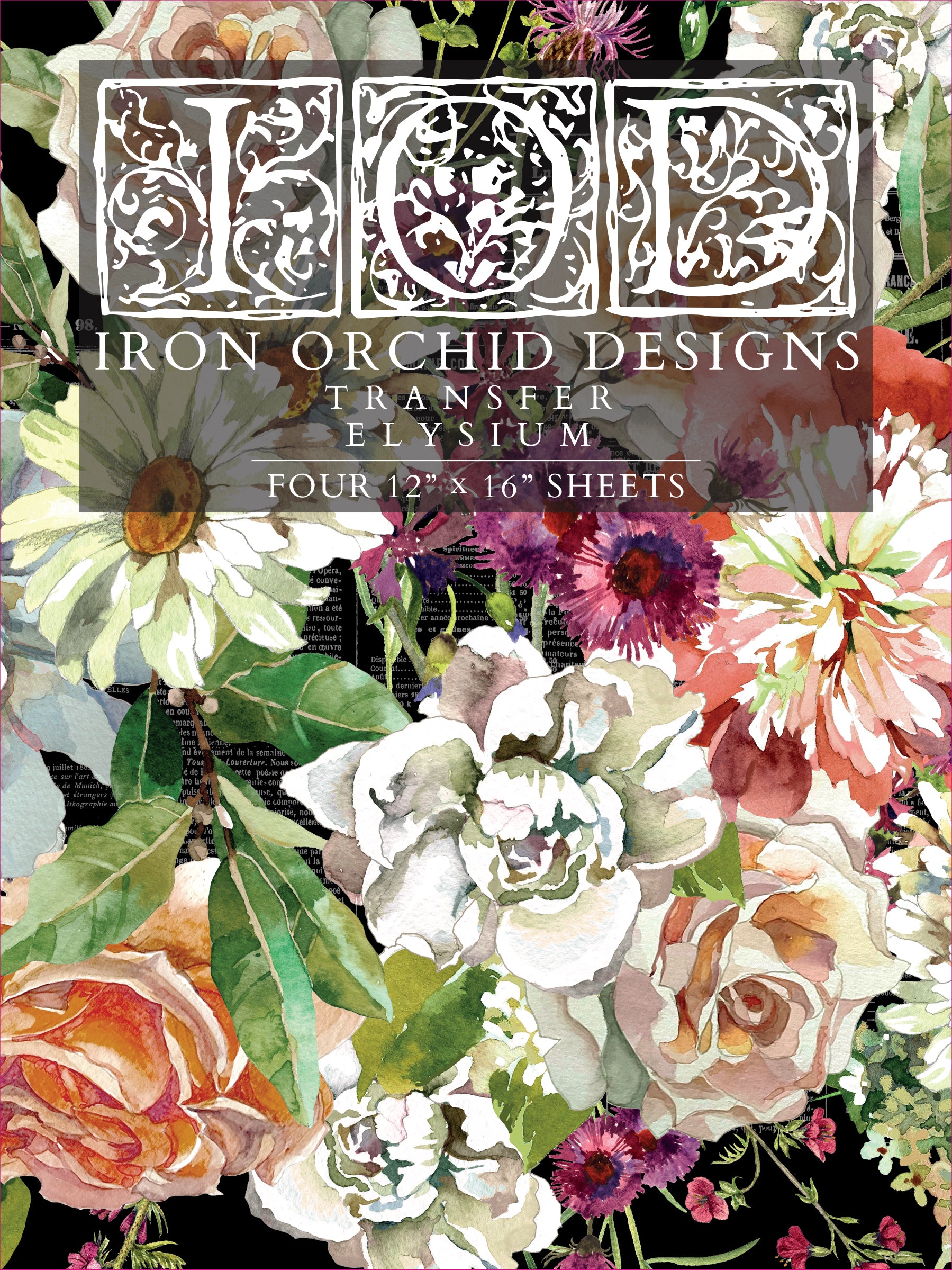 Elysium IOD Transfer 12x16 Pad™ Iron Orchid Designs, LLC.