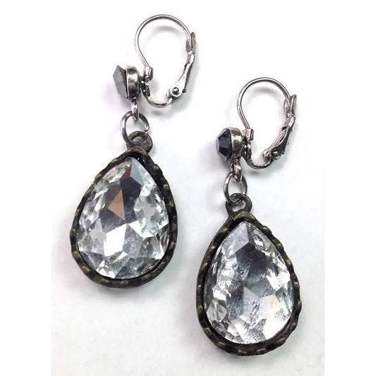 Lever Back w/Crystal Drop Earrings