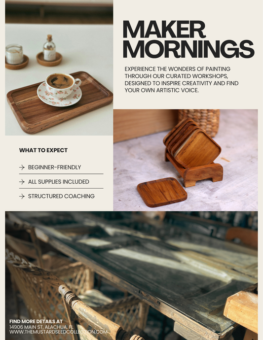 Annie Sloan Paint Workshop, Wooden Tray or Coaster set: June 10th 10am-12pm