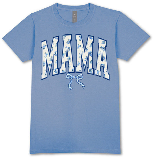 MAMA Carolina Short Sleeve Tee Vintage Blue XXL