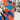 Orange/Blue, Swaddle Blanket, Gameday, Dorm Room: Adult Pipermoon