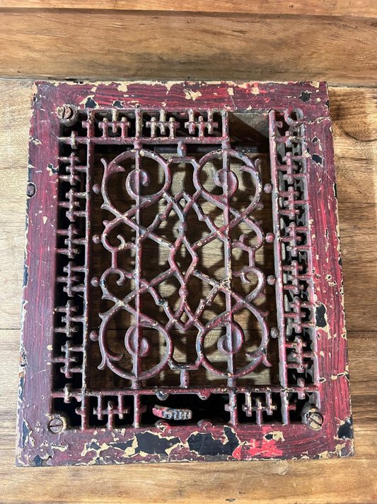 Antique Cast Iron Floor Register - The Mustard Seed Collection, The Seed