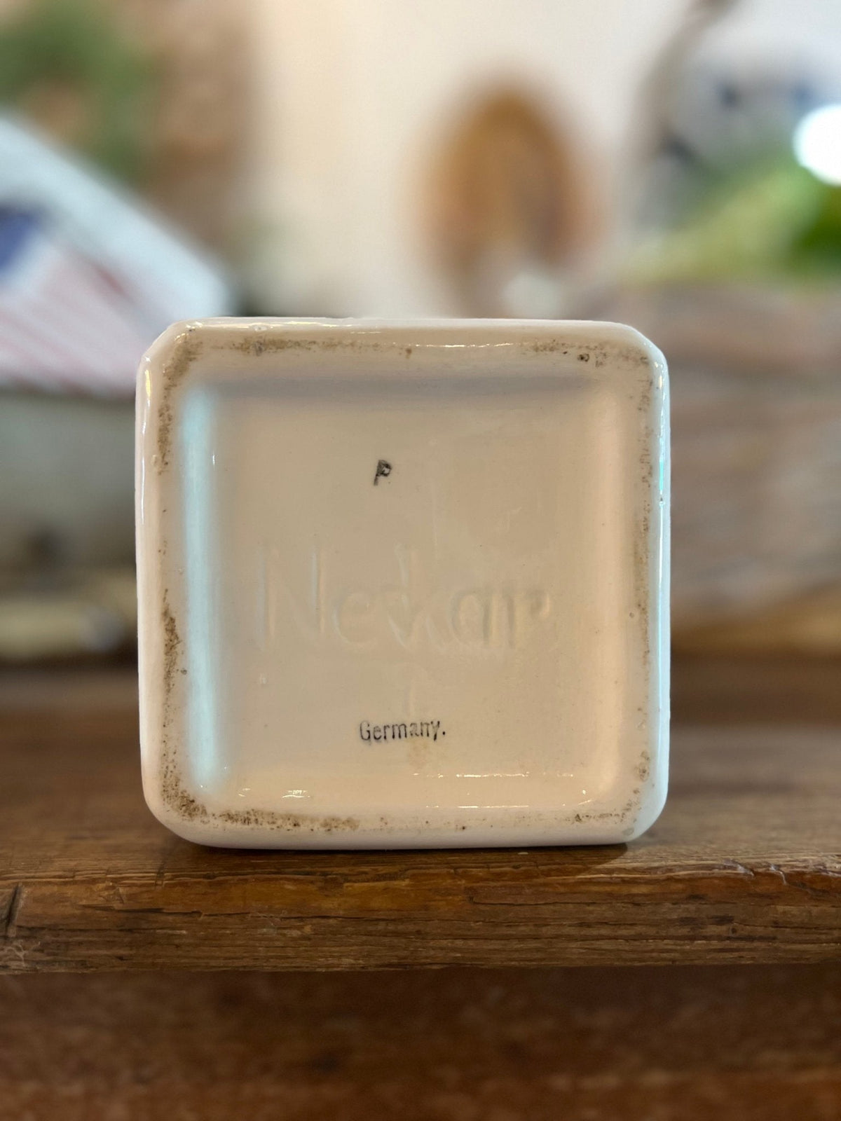 Antique German Nekar Canister - The Mustard Seed Collection, The Seed