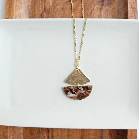 Ava Necklace - Hickory Brown - The Mustard Seed Collection, The Seed