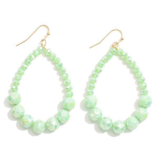 Beaded Teardrop Earrings - The Mustard Seed Collection, The Seed