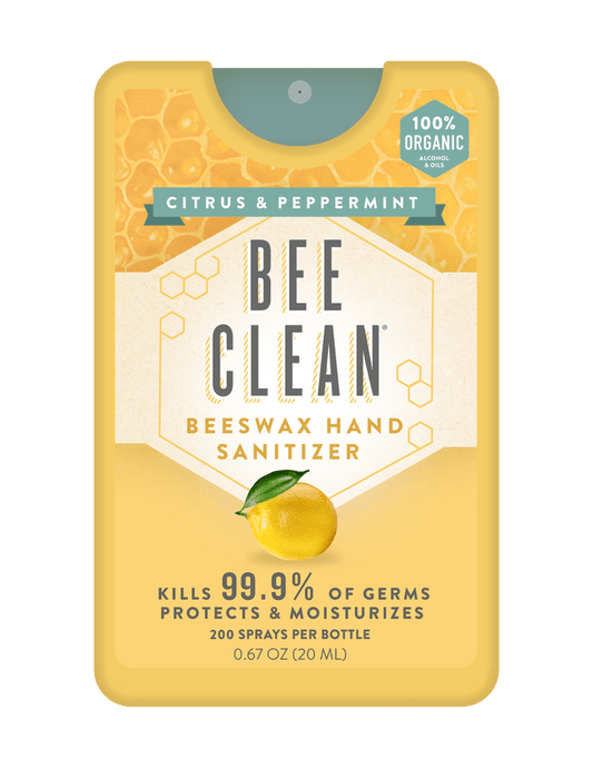 Bee Clean Organic Beeswax Hand Sanitizer Citrus Peppermint - The Mustard Seed Collection, The Seed
