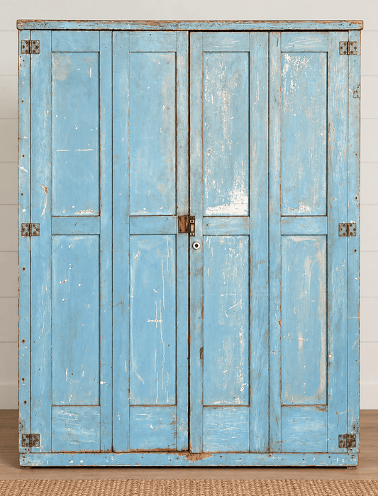 Blue Chippy Paint Cupboard The Mustard Seed Collection