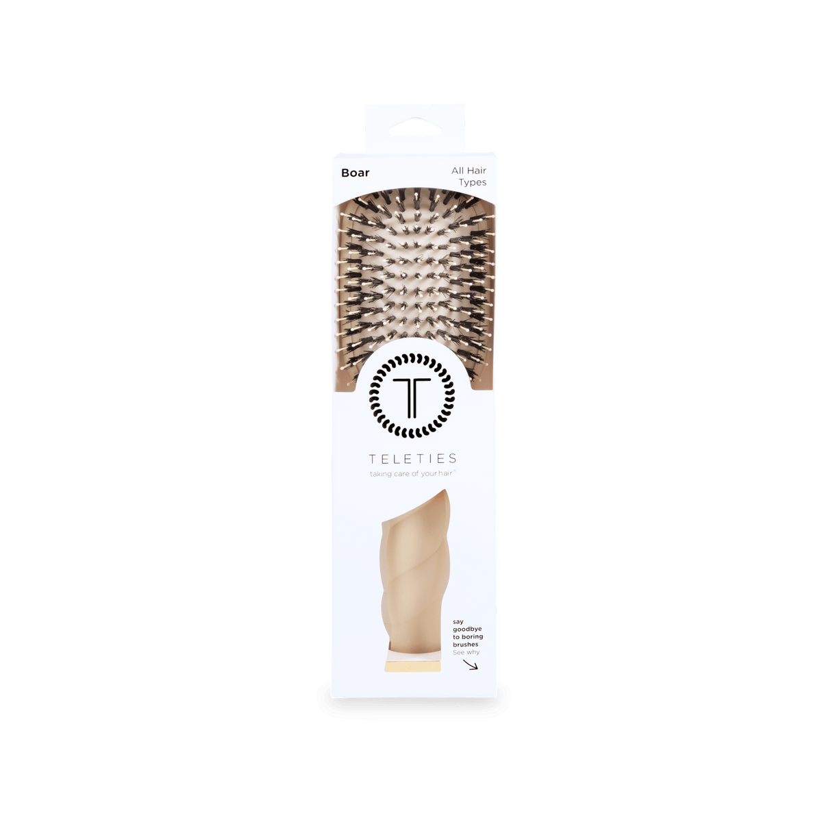Boar Brush | Full Size | Tan