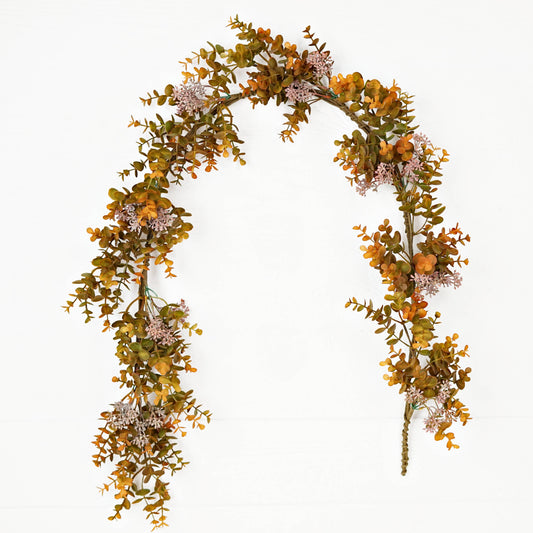 5ft Garland-Fall Mix Seeded Eucalyptus-