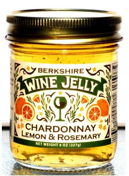 Chardonnay Wine Jelly with Lemon and Rosemary