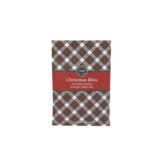 Christmas Bliss Plaid Sachet - The Mustard Seed Collection, The Seed