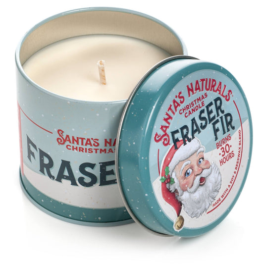 Christmas Candle in Fraser Fir 9oz - The Mustard Seed Collection, The Seed