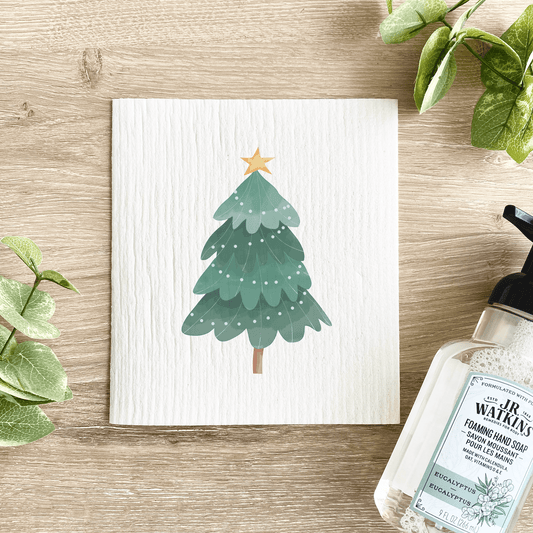 Christmas Tree - Swedish Dishcloth - The Mustard Seed Collection, The Seed