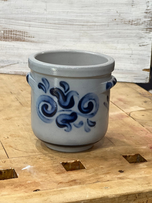 Cobalt Blue Stoneware Crock