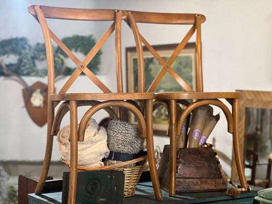 Cross-Back Bistro Chair