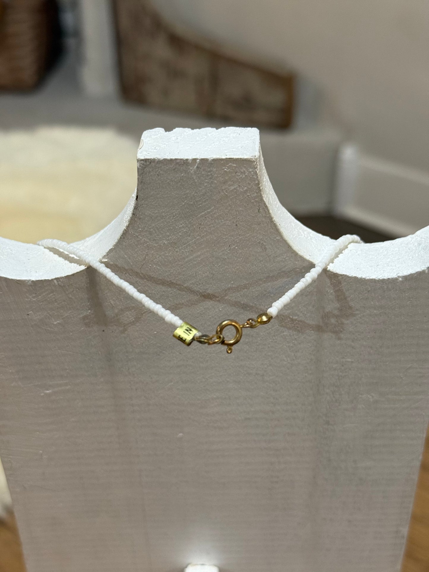 Dainty shell and crystal necklace