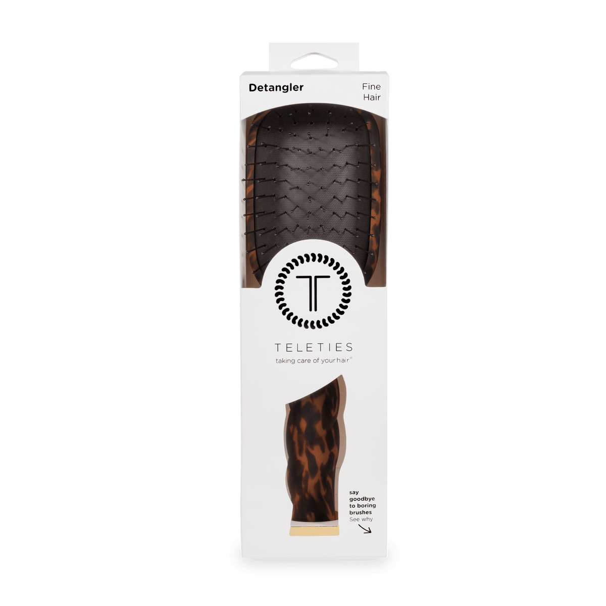 Detangler Hair Brush for Fine Hair - Tortoise - The Mustard Seed Collection, The Seed