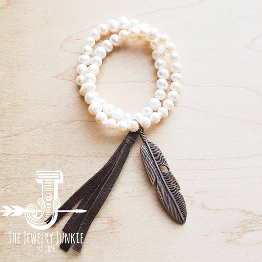 Double Strand Genuine Pearl Bracelet