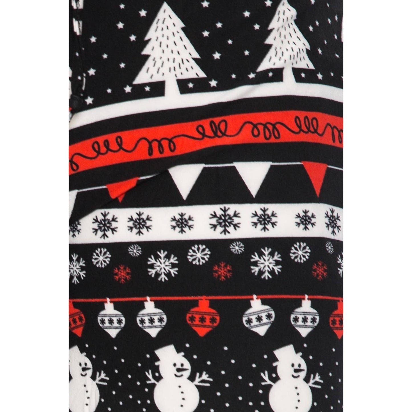Holiday Print Buttery Soft Pajama Pants with Drawstring