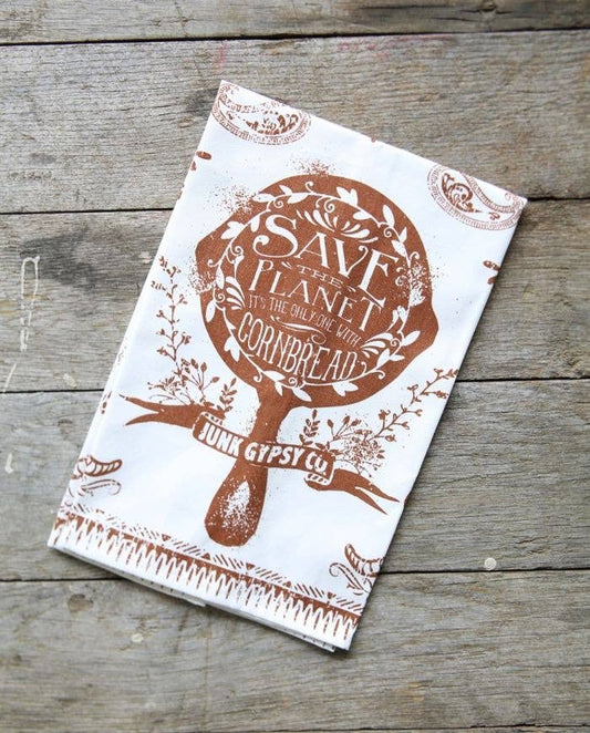 Save The Planet Tea Towel
