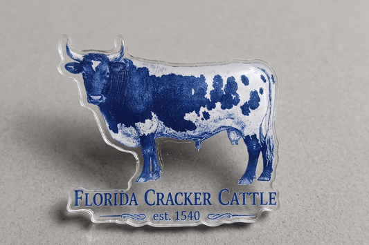 Florida Cracker Cattle Enamel Pin - The Mustard Seed Collection, The Seed