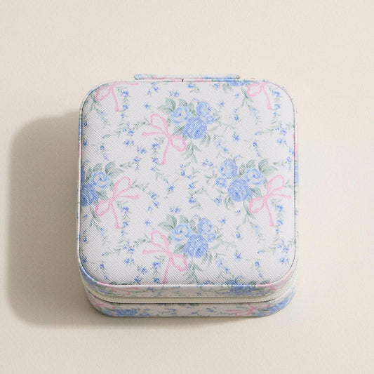 Flowers & Bows Travel Jewelry Box - The Mustard Seed Collection, The Seed