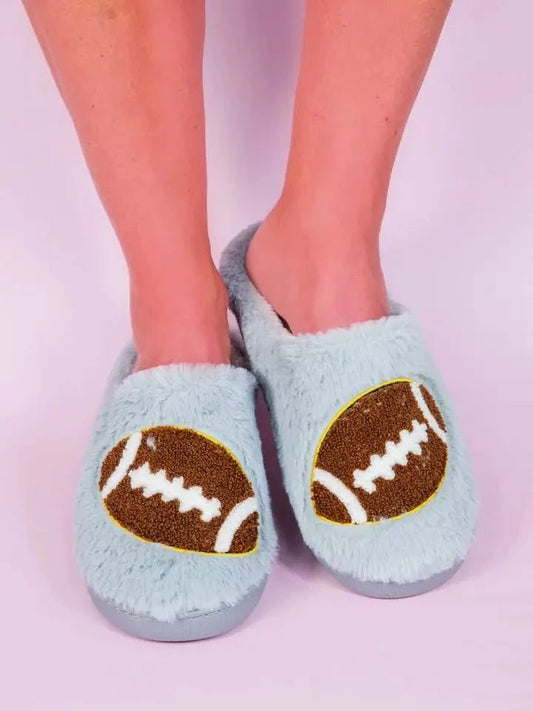 Football Slippers Simply Southern - The Mustard Seed Collection, The Seed