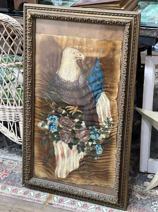 Framed Eagle Painting on Velvet - The Mustard Seed Collection, The Seed