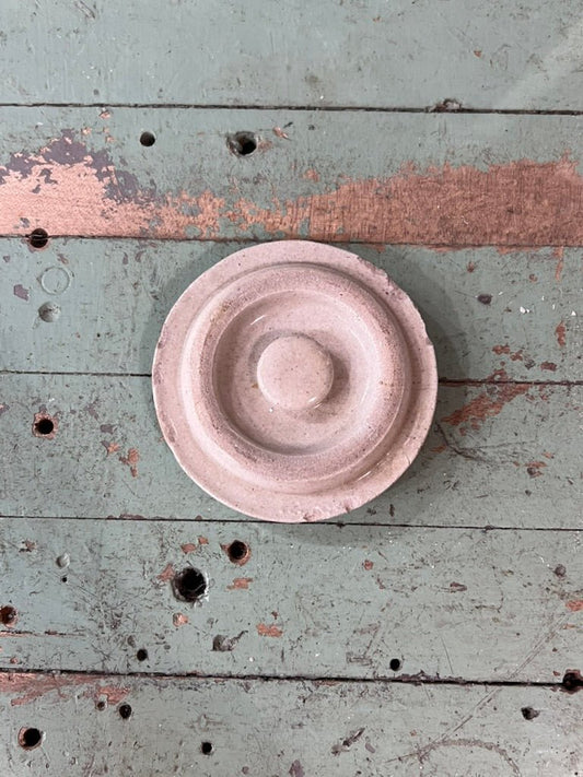 Glazed Stoneware Lid with Center Knob - The Mustard Seed Collection, The Seed