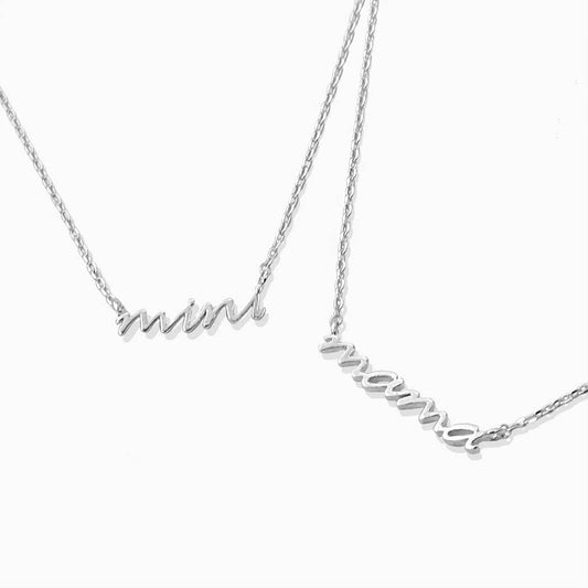 Gold-Dipped Mini and Mama Necklace: RH / ONE SIZE