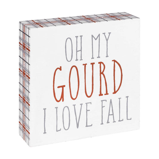 Gourd Plaid Fall Block - The Mustard Seed Collection, The Seed