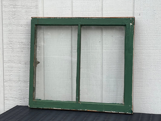 Green Window w/ Two Panes
