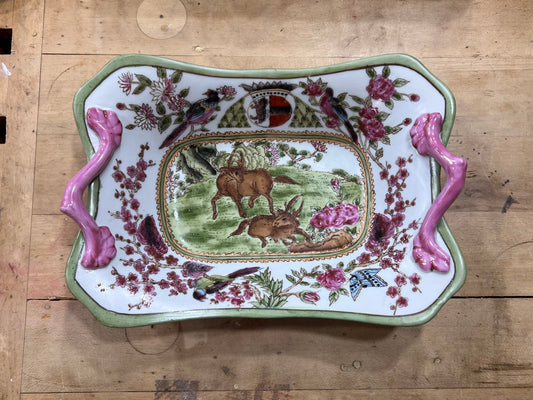 Hand-Painted Elk Serving Dish - The Mustard Seed Collection, The Seed