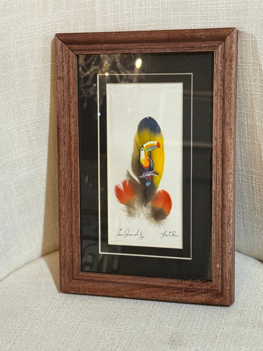 Hand-Painted Feather Art