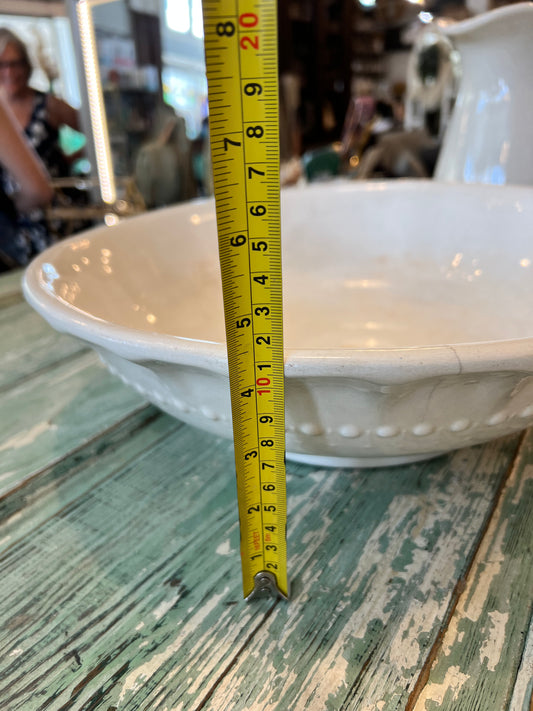 Colonial Co Ironstone late 1800s Basin Bowl