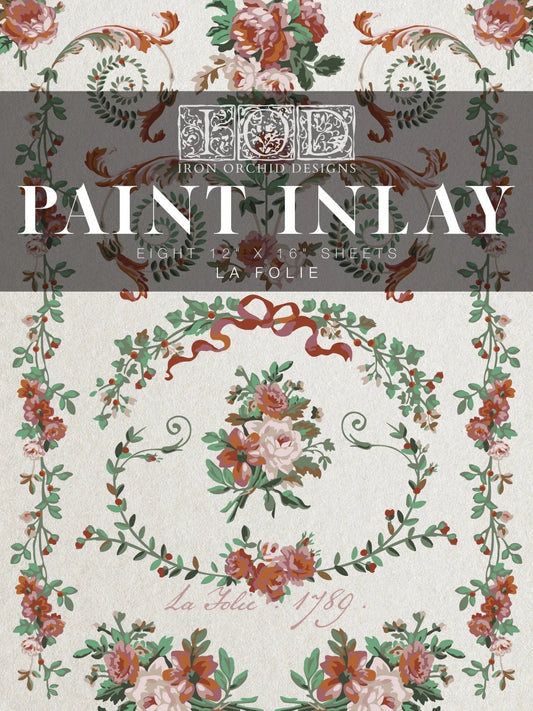 La Folie IOD Paint Inlay 12x16 Pad