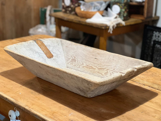 Large Wooden Dough Bowl