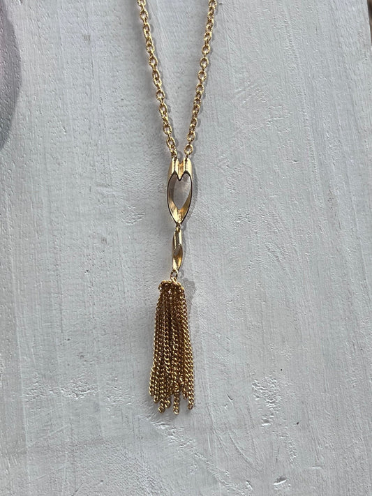 Lariat Heart Necklace