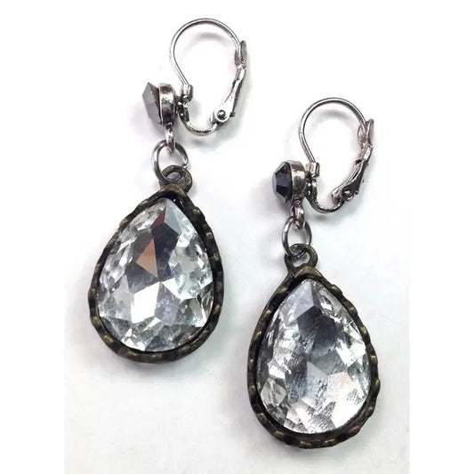 Lever Back w/Crystal Drop Earrings