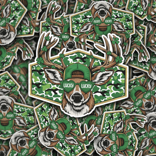 Lucky deer sticker: Default Title